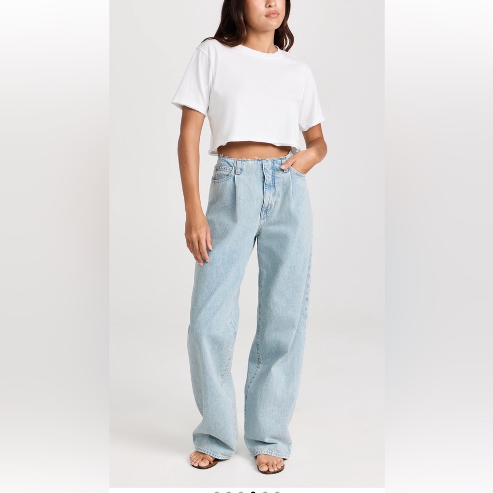SLVRLAKE Kennedy Wide Pleated Jeans